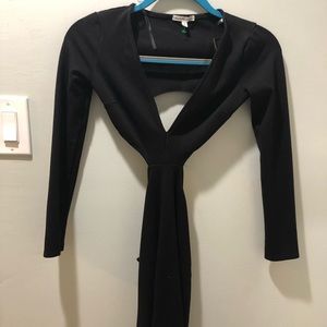 Black/ open back dress